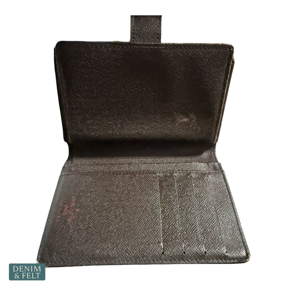 Louis Vuitton Damier Ebene Kisslock Wallet Clutch‎ Vintage Paris Heritage Luxe - Picture 9 of 16